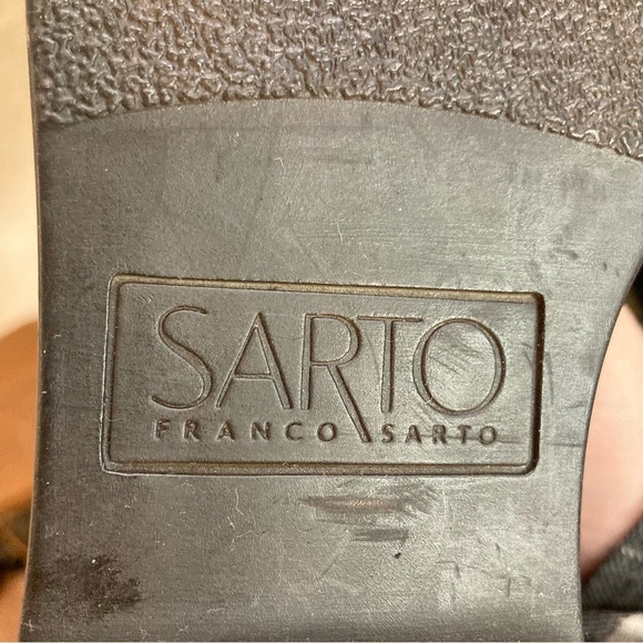 SARTO BY FRANCO SARTO Sz 6 Leather Zipper At Back Comfort Knee High Boots - Picture 11 of 13